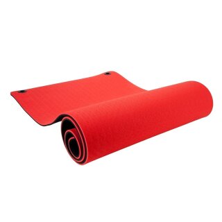 Pure 2Improve TPE Übungsmatte, schwarz/rot 173 cmx61cmx1cm