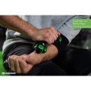Fitness Massage Roller I Selbstmassage Roller I Körpermassageroller I Faszienroller I schwarz-grün I 2 Noppen-Rollen Ø 55 mm gegen Verspannungen