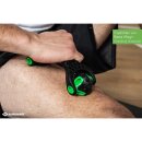 Fitness Massage Roller I Selbstmassage Roller I Körpermassageroller I Faszienroller I schwarz-grün I 2 Noppen-Rollen Ø 55 mm gegen Verspannungen