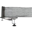 Donic-Schildkröt Tischtennisnetz Rallye, Wettkampf-Netzgarnitur gemäß ITTF, verstellbares Baumwollnetz, stabile Tischbefestigung, max. Plattenstärke 5,0 cm