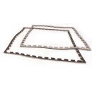 Puzzlematte Econo 2 cm Crosstexture schwarz/grau Wendematte