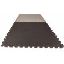 Puzzlematte Econo 2 cm Crosstexture schwarz/grau Wendematte