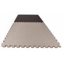 Puzzlematte Econo 2 cm Crosstexture schwarz/grau Wendematte