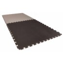 Puzzlematte Econo 2 cm Crosstexture schwarz/grau Wendematte