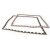 Puzzlematte Econo 2 cm Crosstexture schwarz/grau Wendematte