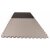 Puzzlematte Econo 2 cm Crosstexture schwarz/grau Wendematte