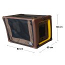 TAMI Backseat M – Faltbare Rücksitz-Hundebox mit Airbag-Funktion