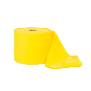TheraBand Latexfreies Übungsband 45 m – Professionelles Fitness- & Therapieband für Rehabilitation und Krafttraining leicht/gelb