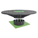 Schildkröt Fitness Balance-Board, Anthrazit-Grün, inklusive Extra-Aufsatz mit stärkerer Wölbung, Anti-Rutsch Pad