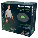 Schildkröt Fitness Balance-Board, Anthrazit-Grün, inklusive Extra-Aufsatz mit stärkerer Wölbung, Anti-Rutsch Pad