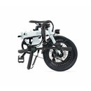 EOVOLT City 4 Speed E-Faltrad 16 Zoll mit 5 Unterstützungsstufen 250W 4 Gänge (Weiß)