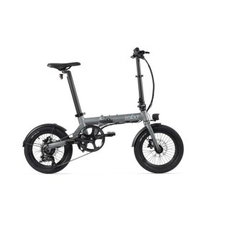 EOVOLT City 4 Speed E-Faltrad 16 Zoll mit 5 Unterstützungsstufen 250W 4 Gänge (Grey Anthracite)