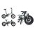EOVOLT City 4 Speed E-Faltrad 16 Zoll mit 5 Unterstützungsstufen 250W 4 Gänge (Grey Anthracite)