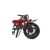 EOVOLT City 4 Speed E-Faltrad 16 Zoll mit 5 Unterstützungsstufen 250W 4 Gänge (Red-Bordeaux)