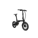 EOVOLT Morning 16" E-Faltrad Onyx Black – Ultraleichtes E-Klapprad mit Samsung Akku & Hydraulikbremsen